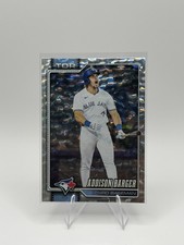 2026 Topps Series 1 Silver Crackle Foilboard Addison Barger Blue Jays #241 SP 