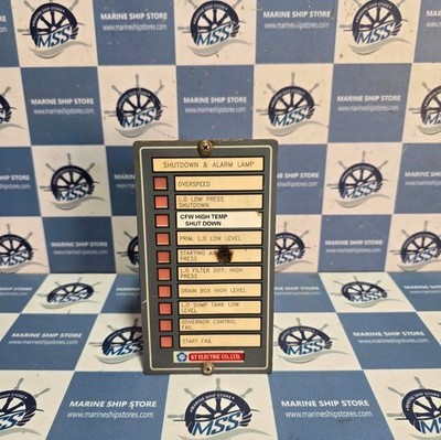 KT ELECTRIC SHUTDOWN & ALARM LAMP PANEL