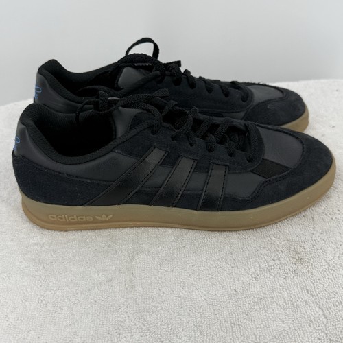Adidas Aloha Super Mark Gonzales Black Gum Suede Shoes Black Carbon Bluebird 5.5