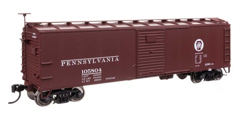 Walthers HO Scale ~ 40' Steel Boxcar With Murphy Ends ~ Pennsylvania PRR #105804 | Zustand: New