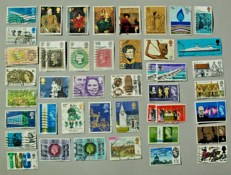 UK/Great Britain Stamps .. Variety .. Used .. Churchill, Arts, Ships, etc.