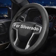 Steering Wheel Cover for Chevy Silverado 1500 2500 3500 1999-2026, Black