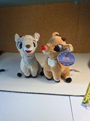 Rudolph Red Nosed Reindeer and Clarice Small Reindeer :Gemmy