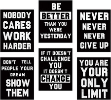 Inspirational Wall Art, Motivational Wall Art Posters, Quotes Dorm Decor for Col