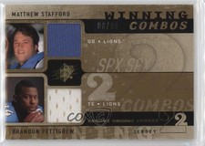 2009 SPx Winning Combos /99 Matthew Stafford Brandon Pettigrew #W2-SP 0ey7