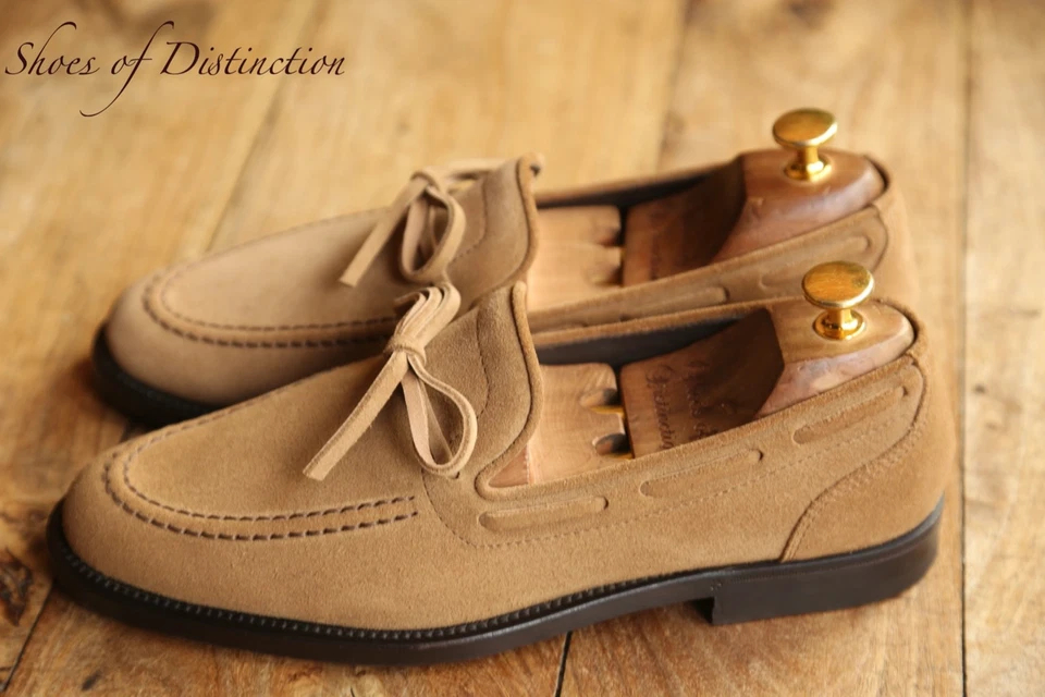 Mocassins Bottega Veneta beige en cuir daim et dentelle chaussures hommes UK ... - Photo 3/4