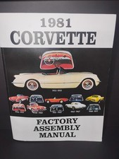 1981 Corvette Factory Assembly Manual-bound