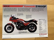 Kawasaki Z1100 Zx1100a1 Original Sales Brochure