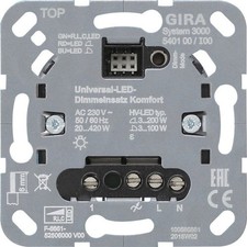 Gira 540100 System 3000 Universal LED Dimm­einsatz Komfort