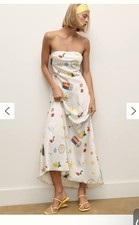 Anthropologie For Love & Lemons Carla Strapless Maxi Dress Large
