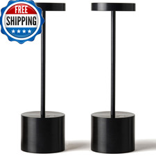 Sakringt 2 Pack Rechargeable Table Lamp Led Cordless Table Lamp5000Mah Battery
