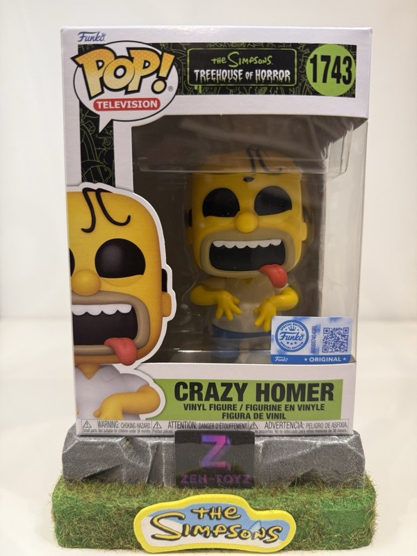 Funko Pop! Television The Simpsons Crazy Homer #1743 Special Edition