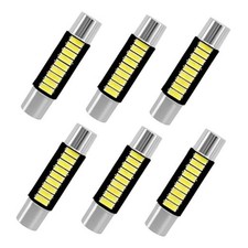 6 Pcs 29mm Festoon Led Car Bulb 12v Extremely Bright 9-smd 4014 Chips White