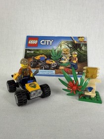 LEGO City: Jungle LOT: Mobile Lab 60160 Starter Set 60157 & Jungle Buggy 60156