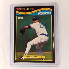 1991 Topps Toys R Us Rookies - Mike Harkey #10 Chicago Cubs Rookie Card . rookie card picture