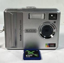 Kodak EasyShare C530 Digital Camera 5.0MP 5X Zoom 1.5" LCD Silver W/ SD Card