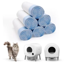 120-Count 26"x11.8" Cat Litter Box Liners, Fsitego/Fumoi Self-Cleaning, 3-4 Gal