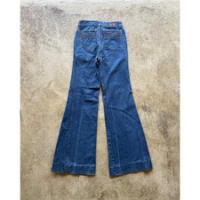 VTG 1980s Brittania High Rise Bell Bottom Flare Denim Jeans Women Size 25x32