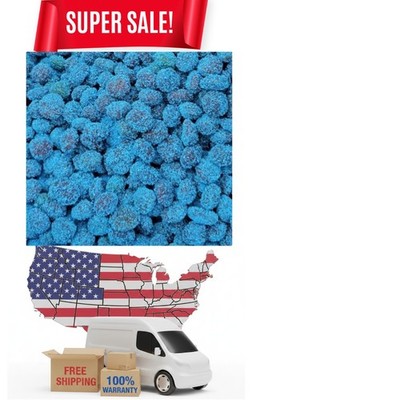 Sour Blue Raspberry Gushers Extremely Sour Best Gummies, Irresistible delicio...