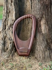 Lyre Pentatonique 10 Cordes Harpe En Bois D'Acajou Design De Qualité Supérieure