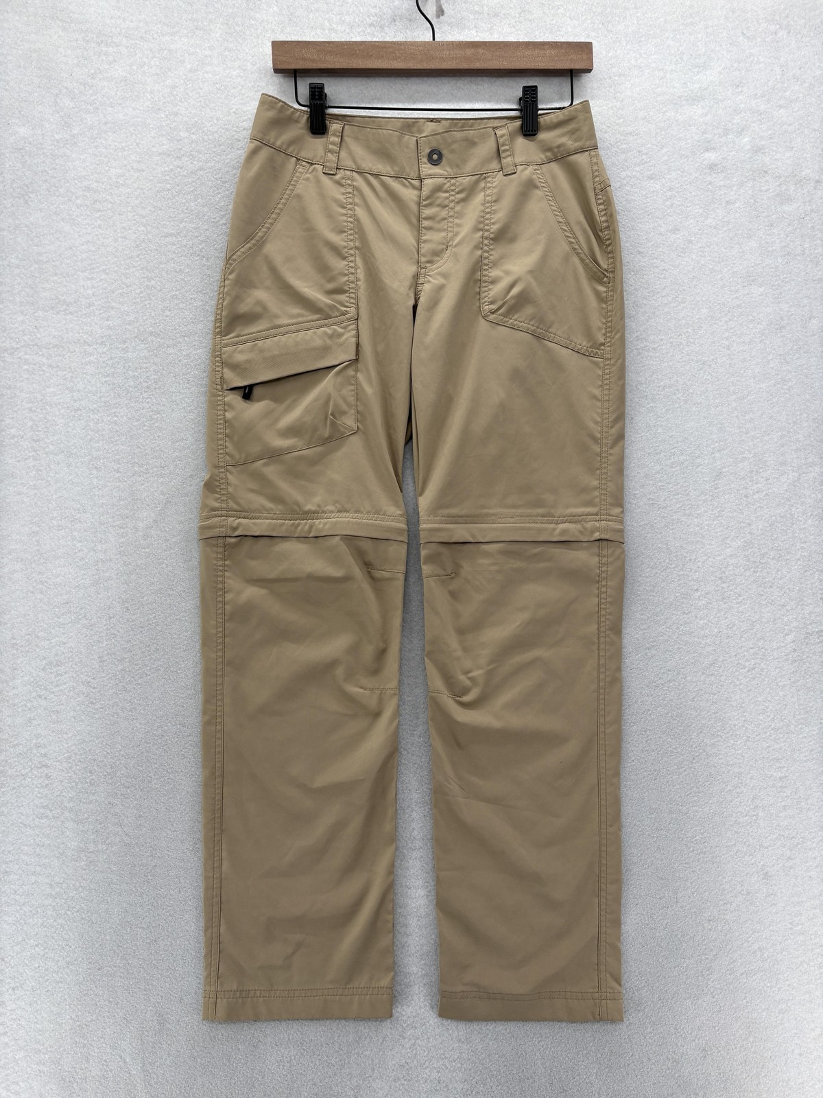 Womens 4 Short Beige Convertible Hiking Stretch Trail