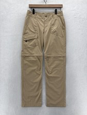Columbia Omni-Shade Pants Womens 4 Short Beige Convertible Hiking Stretch Trail