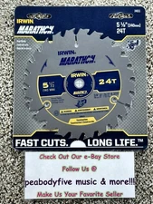 IRWIN - #14011  5-½" x 24-Tooth Marathon Circular Saw Blade CARBIDE TEETH - NEW!