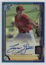 2015 Bowman Chrome Prospects Blue Refractor /150 Trevor Gott #BCAP-TGO Auto 3q5