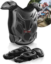 Kids Motorcycle Armor Protective Riding Gear Vest Youth Dirt Bike Armored Red