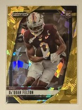 2025 Panini Prizm Draft Picks Football Da'Quan Felton #146 Gold Ice Prizm (RC)