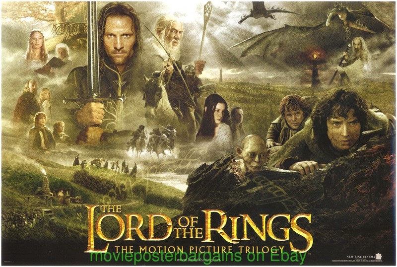 LORD OF THE RINGS MOVIE POSTER 13x20 Inch MINI-SHEET + SPIDER-MAN Mini-Sheet