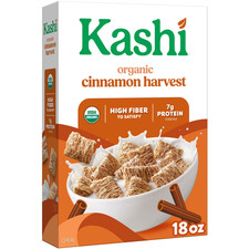 Kashi Cinnamon Harvest Breakfast Cereal Box, ...