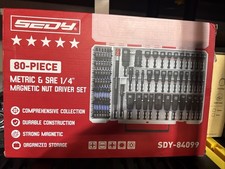 SEDY 80-Piece Magnetic Nut Driver Bit Set, SA...