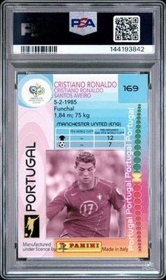2006 Panini FIFA World Cup Germany - Cristiano Ronaldo #169 for