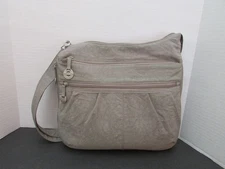 Travelon taupe tan Hobo Travel Bag RFID Anti Theft large crossbody handbag-NWOT