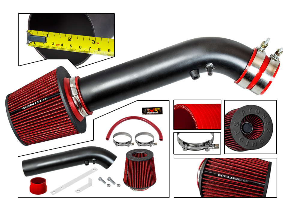 RTunes Racing Kurz RAM Luft Ansaug Set + Filter Für 1996-1998 Civic Ex / Hx 1.6L