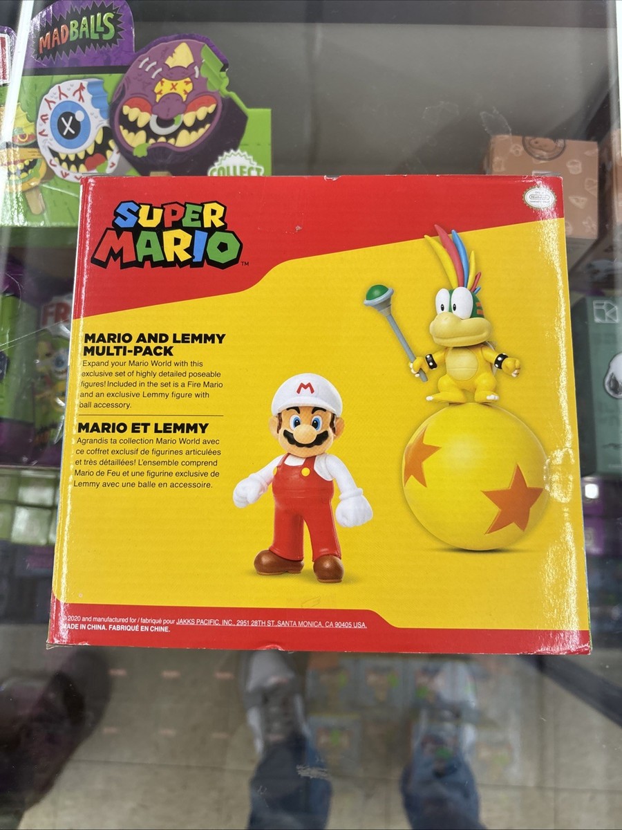 怪奇マリオ 2個セット World of Nintendo Super Mario Series Fire Mario & Lemmy