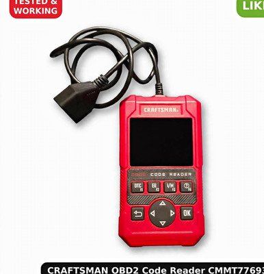 Craftsman OBD2 Scanner CMMT77693 Code Reader Live Data I/M + Bag - Tested