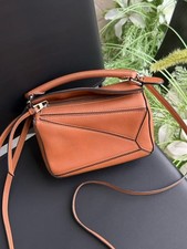 Loewe Pre-Owned Authentic Luxury Handbag Caramel Puzzle Bag