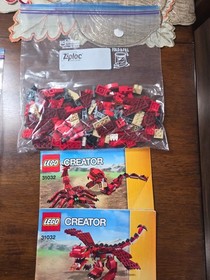 LEGO CREATOR: Red Creatures 31032 & Outback Adventures 3in1 31075, 100% Complete