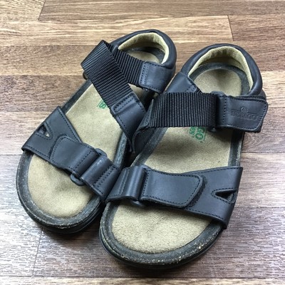 NWB Sebago Sunsplash Women's Size 7 Black Leather Sport Sandals