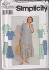 8729 SIMPLICITY - Pullover TOP SKIRT PANTS - Sz 18/20/22/24