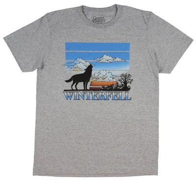 Game of Thrones Shirt Men's Westeros Landscapes Adult Graphic T-Shirt