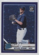 2019 Donruss Optic Rated Rookies Purple Stars Prizm Myles Straw Rookie RC 3b3