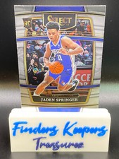 2021-22 JADEN SPRINGER PANINI SELECT BASKETBALL FOTL CONCOURSE RC #85