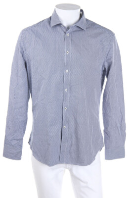 Camicissima gestreiftes Hemd Punkte 41 blau