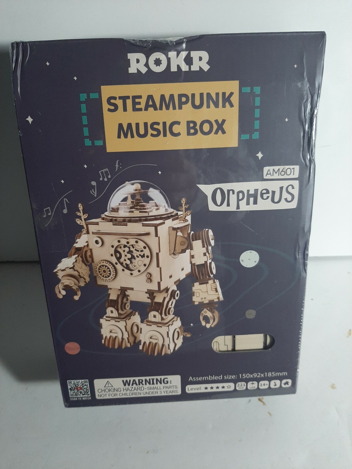 New Orpheus Steampunk Robot Music Box 