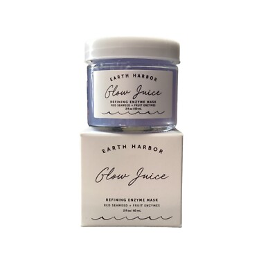 EARTH HARBOR GLOW JUICE REFINING ENZYME MASK   (Full Size/2oz/NIB)