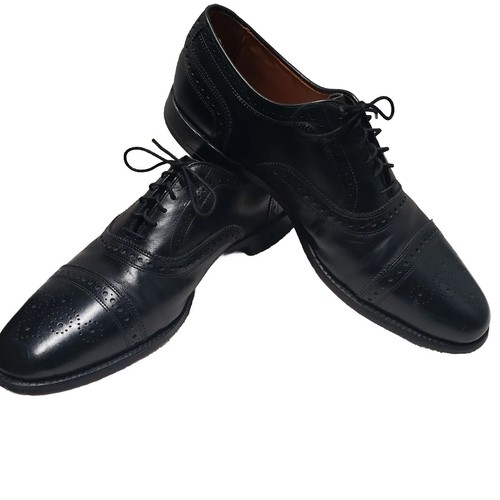 Allen Edmonds Dress Shoes Mens 11 M Rutland Wingtips Black Leather 42153 Oxford