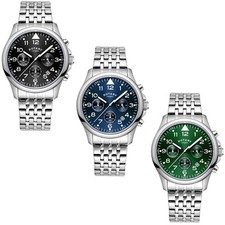 Rotary Herren Chronograph Uhr mit Edelstahlarmband GB00475 Collection